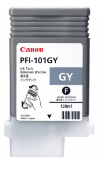 Canon PFI-101GY Gray Ink Tank (130ml) for imagePROGRAF iPF5000, iPF6000, iPF6000S - 0892B001AA