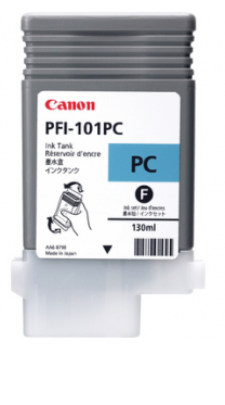 Canon PFI-101PC Photo Cyan Ink Tank (130ml) for imagePROGRAF iPF5000, iPF5100, iPF6000, iPF6000S, iPF6100, iPF6200 - 0887B001AA