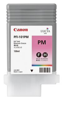 Canon PFI-101PM Photo Magenta Ink Tank (130ml) for imagePROGRAF iPF5000, iPF5100, iPF6000, iPF6000S, iPF6100 - 0888B001AA