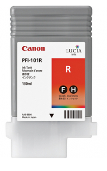 Canon PFI-101R Red Ink Tank (130ml) for imagePROGRAF iPF5000, iPF5100, iPF6000S, iPF6100, iPF6200- 0889B001AA