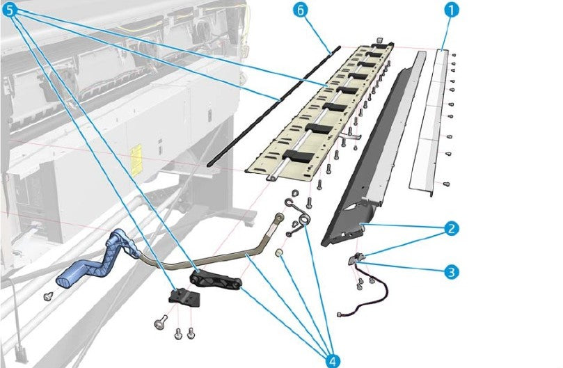 HP Media Input Mylar 64 SERV B4H69-67054