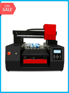 Colorsun 12 color Automatic 33*60 A3+ flatbed UV Printer with varnish Phone case UV printer Metal acrylic uv printer 2 printhead