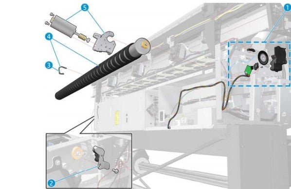 Roller Brake Rm Serv B4H70-67007