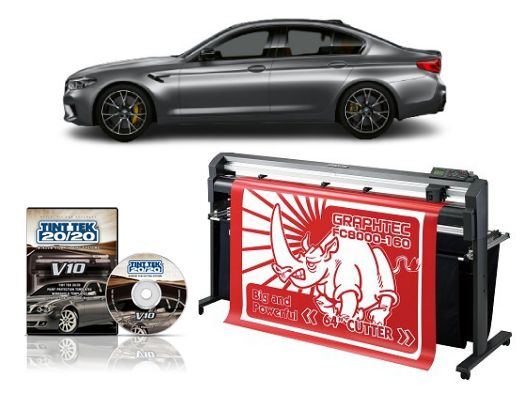 64&quot; Graphtec FC8000-160 Vinyl Cutting Plotter - Refurbished + TINT TEK 20/20 WINDOW FILM CUTTING SOFTWARE V10 1 YEAR SUBSCRIPTION