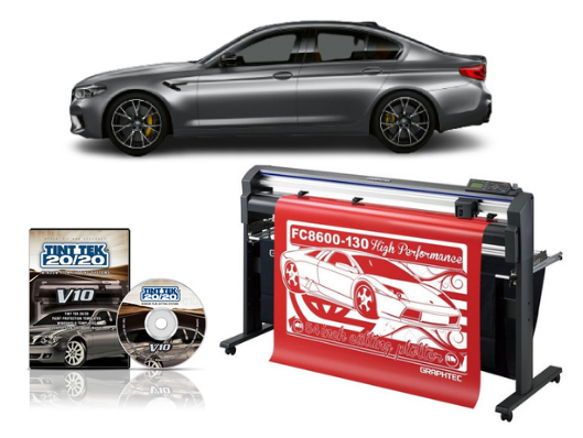54&quot; Graphtec FC8600-130 High Performance Vinyl Cutting Plotter - Refurbished + TINT TEK 20/20 WINDOW FILM CUTTING SOFTWARE V10 1 YEAR SUBSCRIPTION