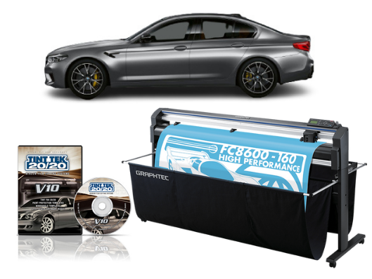 64&quot; Graphtec FC8600-160 High Performance Vinyl Cutting Plotter - Refurbished + TINT TEK 20/20 WINDOW FILM CUTTING SOFTWARE V10 1 YEAR SUBSCRIPTION