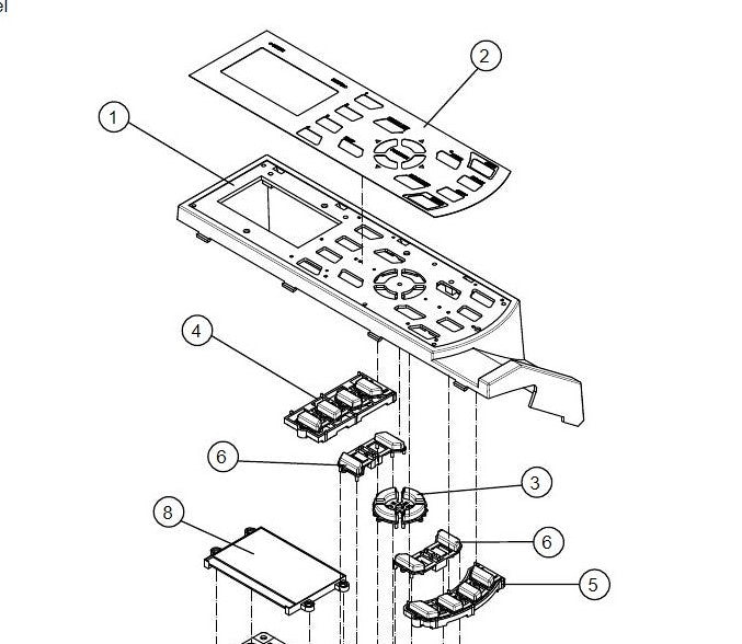 621400062Control Panel Sheet for GRAPHTEC FC8600-60