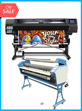 HP Latex 560 64" - New + UPGRADED VING 63" FULL-AUTO LOW TEMP. WIDE FORMAT COLD LAMINATOR, WITH HEAT ASSISTED