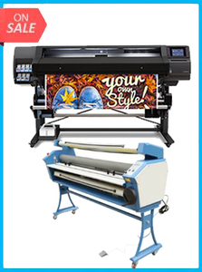 HP Latex 560 64" - New + UPGRADED VING 63" FULL-AUTO LOW TEMP. WIDE FORMAT COLD LAMINATOR, WITH HEAT ASSISTED