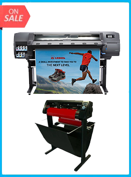 HP Latex 115 - NEW + 53" 3 ARMS CONTOUR CUT VINYL CUTTER W/ VINYLMASTER CUT SOFTWARE