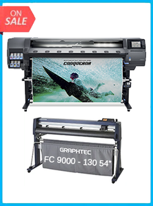 HP Latex 365 Printer (V8L39A) - New + GRAPHTEC FC9000-140 54" (137.2 CM) WIDE CUTTER - NEW