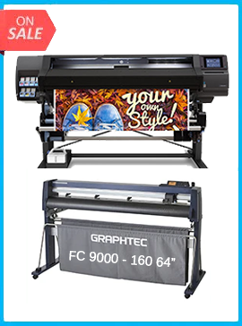 HP Latex 560 64" - New + GRAPHTEC FC9000-160 64" (162.6 CM) WIDE CUTTER - NEW