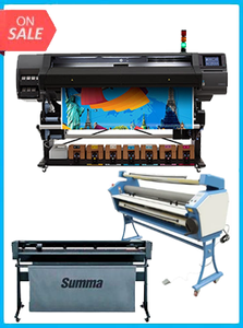 HP Latex 570 64" - Refurbished + SUMMACUT D160 64 IN (160 CM) VINYL AND CONTOUR CUTTING - NEW + UPGRADED VING 63" FULL-AUTO LOW TEMP. WIDE FORMAT COLD LAMINATOR, WITH HEAT ASSISTED