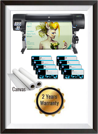 HP DesignJet Z6600 60" Photo Production Printer + Starter Supplies + 2 Canvas Paper Rolls  + 2 Years Warranty