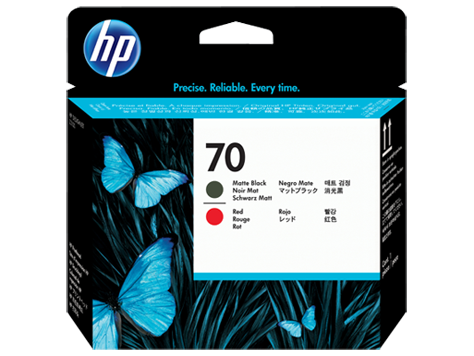 HP 70 Matte Black and Red DesignJet Printhead for DesignJet Z3100 - C9409A