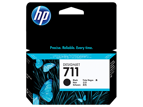 HP 711 Black 38-ml ink cartridge for T120, T520 - CZ129A