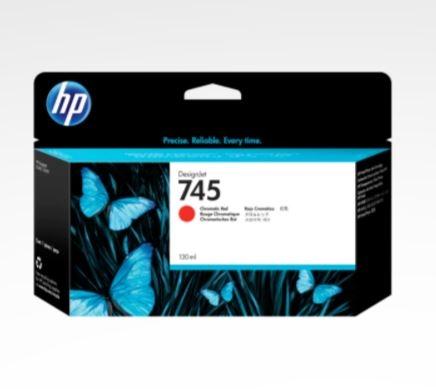 HP 745 130-ml Chromatic Red DesignJet Ink Cartridge - F9K00A