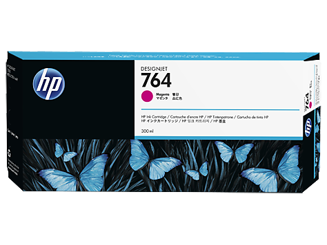 HP 764 Magenta Ink Cartridge 300ml for T3500 - C1Q14A