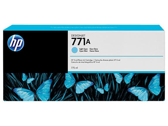 HP 771 775-ml Ink Cartridge - Lt Cyan - B6Y20A