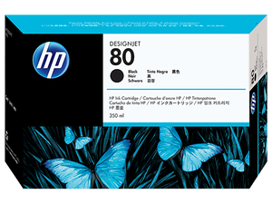 HP 80 Black Ink Cartridge 350-ml - C4871A