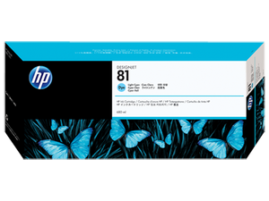 HP 81 680-ml Light Cyan DesignJet Dye Ink Cartridge - C4934A