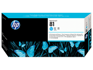 HP 81 Cyan Printhead and Printhead Cleaner - C4951A