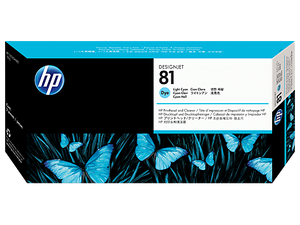HP 81 Light Cyan DesignJet Dye Printhead and Printhead Cleaner - C4954A