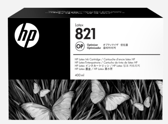 HP 821 400 ml Latex Optimizer Ink Cartridge for Latex 110 Printer - G0Y92A