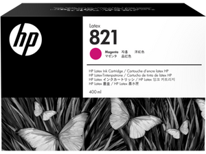HP 821 400 ml Magenta Latex Cartridge for Latex 110 Printer - G0Y87A