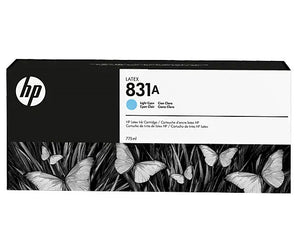 HP 831A Light Cyan Ink Cartridge 775ml for HP Latex 310, 315, 330, 335, 360, 365, 560 - CZ686A