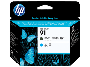 HP 91 Matte Black and Cyan Printhead - C9460A