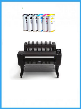 HP DesignJet T1500PS 36-in ePrinter - Recertified - (90 Days Warranty) + Starter Supplies