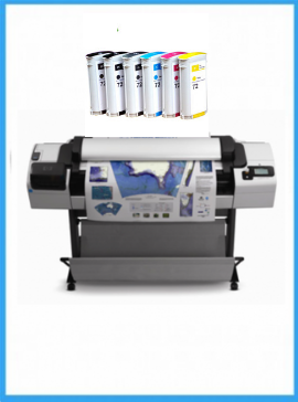 HP Designjet T2300 MFP 44" - CN727A - Recertified - (90 Days Warranty) + Starter Supplies