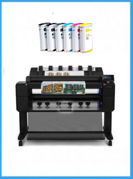 HP DesignJet T2500 36-in eMFP - Recertified - (90 Days Warranty) + Starter Supplies