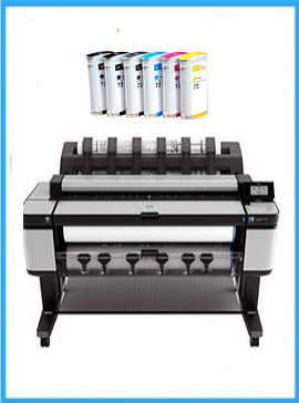 HP Designjet T3500 36-in eMFP - Recertified - (90 Days Warranty) + Starter Supplies