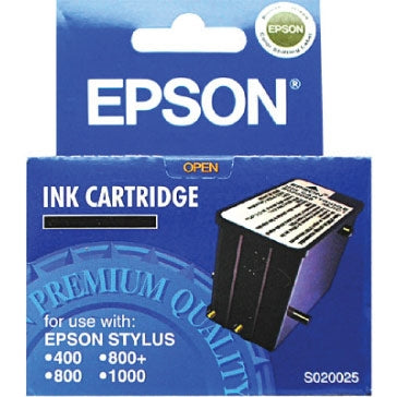 Epson Black Ink Cartridge for Epson Stylus 400, 800, 800+ and 1000 Printers