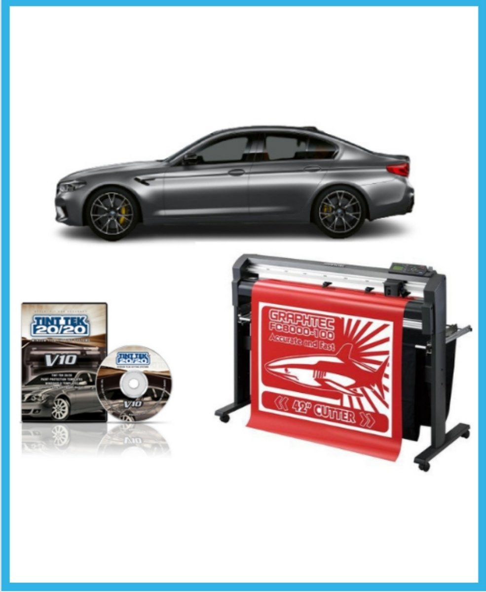 Graphtec FC8000-100 Vinyl Cutting Plotter - Refurbished + TINT TEK 20/20 WINDOW FILM CUTTING SOFTWARE V10 1 YEAR SUBSCRIPTION