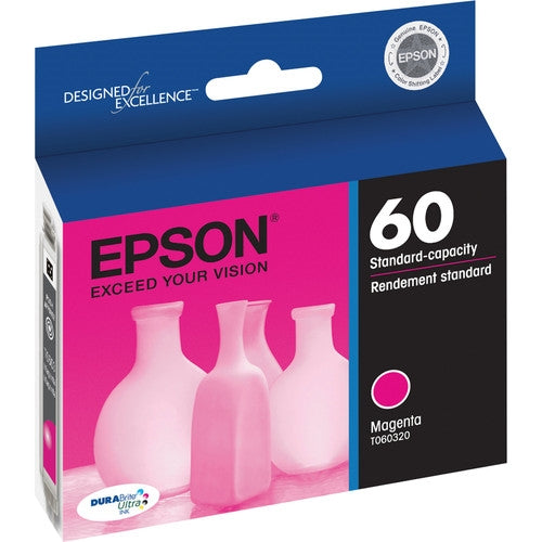 Epson 60 DuraBrite Magenta Ink for Stylus C68, C88+, C88, CX3800, CX3810, CX4200, CX4800, CX5800F, CX7800 - T060320