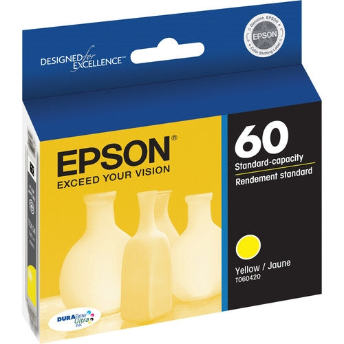 Epson 60 DuraBrite Yellow Ink for Stylus C68, C88+, C88, CX3800, CX3810, CX4200, CX4800, CX5800F, CX7800- T060420