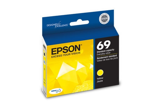 Epson 69 DuraBrite Ultra Ink Yellow for WorkForce 30, 40, 310, 315, 500, 600, 610, 615, 1100 - T069420