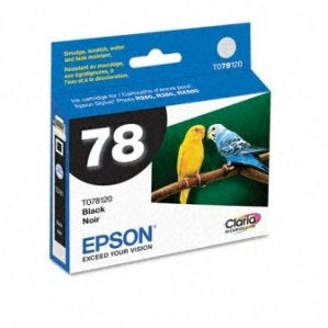 Epson 78 Claria Hi Definition Photo Black Ink for Stylus Photo R260, R280, R380, RX580, RX595, RX680 - T078120