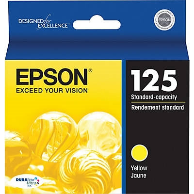 Epson DuraBrite Ultra Ink Yellow for Stylus NX125, NX127, NX130, NX230, NX420, NX530, NX625 and WorkForce 320, 323, 325, 520 - T125420