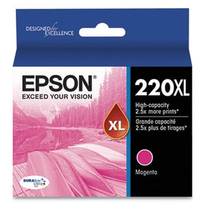 Epson 220XL DURABrite Ultra High-Yield Magenta Ink Cartridge for WorkForce WF-2630, WF-2650, WF-2660, WF-2750, WF-2760 and Expression Home XP-320, XP-420, XP424 - T220XL320S