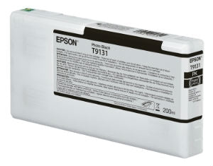Epson Ultrachrome HD Photo Black Ink Cartridge 200ml for SureColor P5000 Printers - T913100
