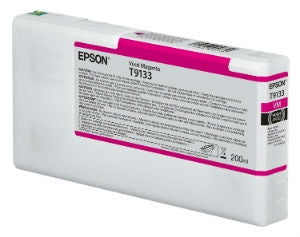 Epson Ultrachrome HD Vivid Magenta Ink Cartridge 200ml for SureColor P5000 Printers - T913300