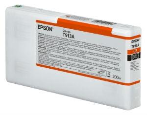 Epson Ultrachrome HDX Orange Ink Cartridge 200ml for SureColor P5000 Printers - T913A00