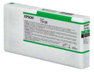 Epson Ultrachrome HDX Green Ink Cartridge 200ml for SureColor P5000 Printers - T913B00
