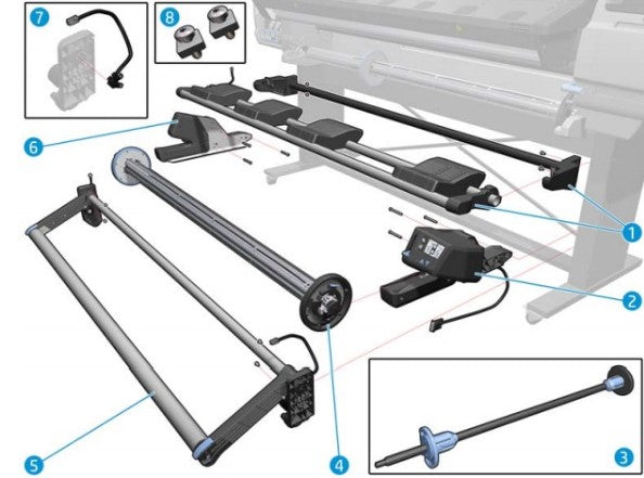 HP Tur Screws W/ Hubs And Deflect B4H70-67082