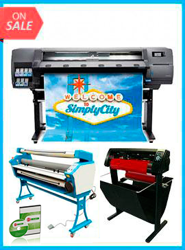 Latex 110 Printer - Recertified (90 Days Warranty) + 53&quot; 3 ARMS CONTOUR CUT VINYL CUTTER W/ VINYLMASTER CUT SOFTWARE + 55&quot; FULL-AUTO LOW TEMP. WIDE FORMAT COLD LAMINATOR, WITH HEAT ASSISTED + INCLUDES FLEXI RIP SOFTWARE
