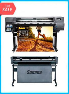 BUNDLE - Plotter HP Latex 310 54"  - Recertified - (90 Days Warranty) + SummaCut D140 54 in (137 cm) vinyl and contour cutting - New